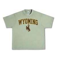 Oil Green Womens Wyoming Cowboys Apparel Fan Favorite Arch Urban Heavy Tee - longCreatives