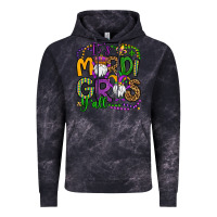 Cloud Black it's mardi gras y'all gnomes Vintage Hoodie - OliviaCreatesArt
