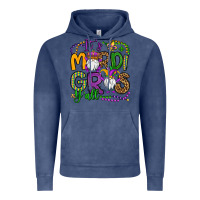 Vintage Denim it's mardi gras y'all gnomes Vintage Hoodie - OliviaCreatesArt