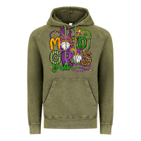 Vintage Olive it's mardi gras y'all gnomes Vintage Hoodie - OliviaCreatesArt
