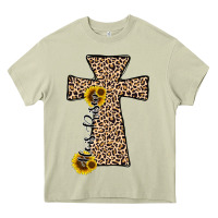 Mossy he is risen leopard cross Heavy Core Tee - JahusDesignShop
