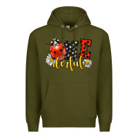 Army Green onederful wonderful ladybug Premium Hoodie - LillyAllenDesigns