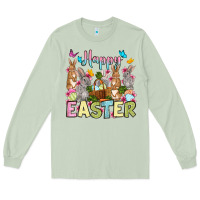 Matcha Happy Easter bunnys Long Sleeve Tee - OliviaCreatesArt