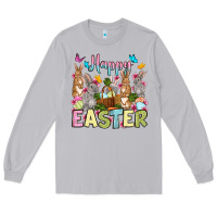 Moon Dust Happy Easter bunnys Long Sleeve Tee - OliviaCreatesArt