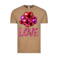 Vintage Coffee Love heart balloons Valentine's Day Vintage Tee - HowdyJamesFarm