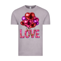 Vintage Zinc Love heart balloons Valentine's Day Vintage Tee - HowdyJamesFarm