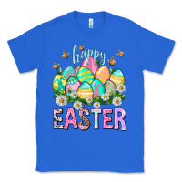 True Royal Happy Easter with eggs Easter Day Classic Tee - HowdyJamesFarm