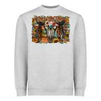 Heather Grey cant be tamed Heavyweight Sweatshirt - RacoonDesign