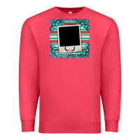 Cardinal gemstone turquoise serape custom photo frame coaster Premium Sweatshirt - BarkalooDesign