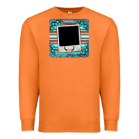 Carrot gemstone turquoise serape custom photo frame coaster Premium Sweatshirt - BarkalooDesign