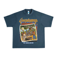 Midnight Navy R.L. Stine Goosebumps Halloween Say Cheese And Die Urban Heavy Tee - longCreatives