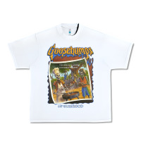White R.L. Stine Goosebumps Halloween Say Cheese And Die Urban Heavy Tee - longCreatives