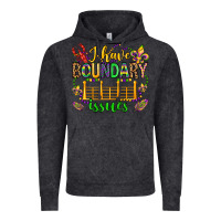 Vintage Black ı have boundary issues mardi gras olivia Vintage Hoodie - OliviaCreatesArt