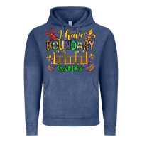 Vintage Denim ı have boundary issues mardi gras olivia Vintage Hoodie - OliviaCreatesArt