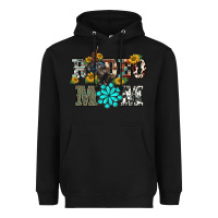 Black western rodeo bullfighter mom turquoise gemstones  sunflowers Heavyweight Hoodie - BarkalooDesign