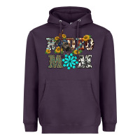 Plum western rodeo bullfighter mom turquoise gemstones  sunflowers Heavyweight Hoodie - BarkalooDesign