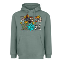Sage western rodeo bullfighter mom turquoise gemstones  sunflowers Heavyweight Hoodie - BarkalooDesign