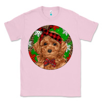 Bubblegum Pink Christmas Toy Poodle Classic Tee - RanaPortraitStore