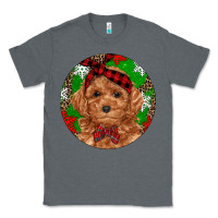 Charcoal Heather Christmas Toy Poodle Classic Tee - RanaPortraitStore