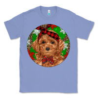 Colony Blue Christmas Toy Poodle Classic Tee - RanaPortraitStore