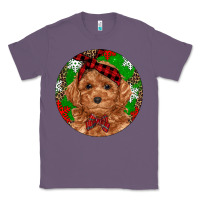 Lavender Christmas Toy Poodle Classic Tee - RanaPortraitStore