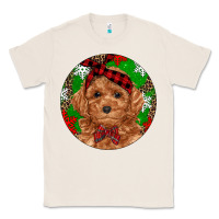 Natural Christmas Toy Poodle Classic Tee - RanaPortraitStore