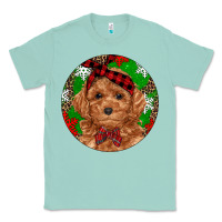 Seafoam Christmas Toy Poodle Classic Tee - RanaPortraitStore