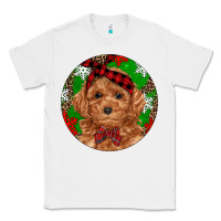 White Christmas Toy Poodle Classic Tee - RanaPortraitStore