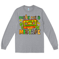 Heather Grey Make me a mixtape St. Patrick's Day Long Sleeve Tee - OliviaCreatesArt