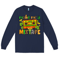 Navy Make me a mixtape St. Patrick's Day Long Sleeve Tee - OliviaCreatesArt