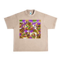 French Oak Mardi Gras with king cake tumbler Urban Heavy Tee - HowdyJamesFarm