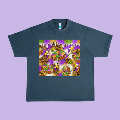 Mardi Gras With King Cake Tumbler Urban Heavy Tee Designed By Howdyjamesfarm