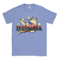 Colony Blue Meowica cat 4th of july Classic Tee - HowdyJamesFarm