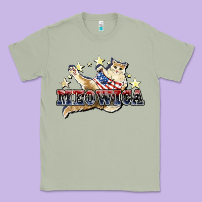 Meowica Cat 4th Of July Classic Tee Designed By Howdyjamesfarm