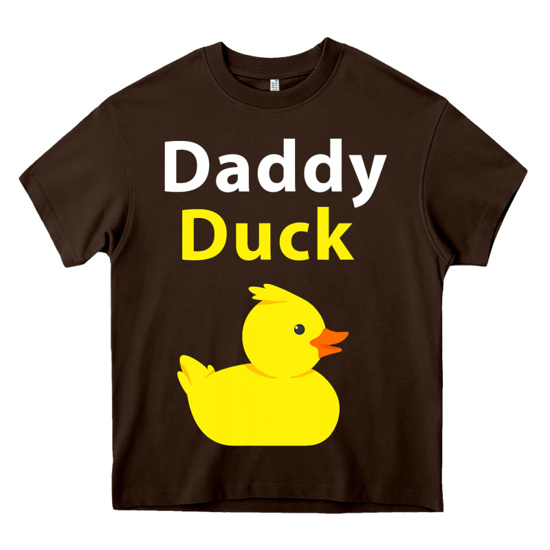 Funny Daddy Duck Rubber Duck Heavy Core Tee by longCreatives | Teevron