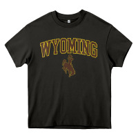 Womens Wyoming Cowboys Apparel Fan Favorite Arch Heavy Core Tee | Teevron