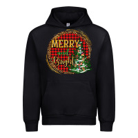 Black merry and bright christmas tree Urban Hoodie - AdoDesignShop