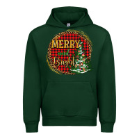 Forest Green merry and bright christmas tree Urban Hoodie - AdoDesignShop