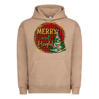 Pigment Burro merry and bright christmas tree Urban Hoodie - AdoDesignShop