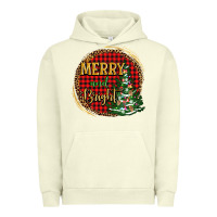 Pigment Pistachio merry and bright christmas tree Urban Hoodie - AdoDesignShop