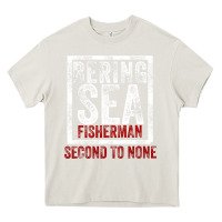 Cream Bering Sea Fisherman second to none dutch harbor Alaska Heavy Core Tee - longCreatives