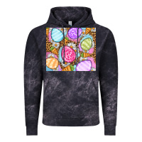 Cloud Black Easter eggs daisies carrots Vintage Hoodie - OliviaCreatesArt