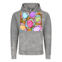 Cloud Rock Easter eggs daisies carrots Vintage Hoodie - OliviaCreatesArt