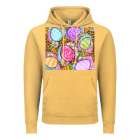 Vintage Mustard Easter eggs daisies carrots Vintage Hoodie - OliviaCreatesArt
