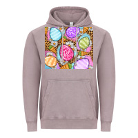 Vintage Zinc Easter eggs daisies carrots Vintage Hoodie - OliviaCreatesArt