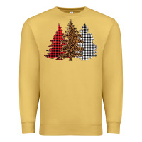 Antique Gold christmas trees Premium Sweatshirt - BarkalooDesign