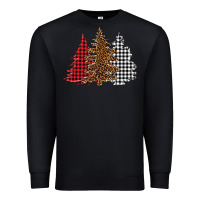 Black christmas trees Premium Sweatshirt - BarkalooDesign