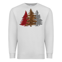 Dove Grey christmas trees Premium Sweatshirt - BarkalooDesign