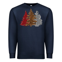 Navy christmas trees Premium Sweatshirt - BarkalooDesign
