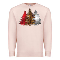 Pale Pink christmas trees Premium Sweatshirt - BarkalooDesign